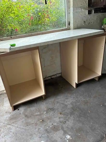 Photo of free 2 kitchen base cupboard carcasses (Ormskirk) #1