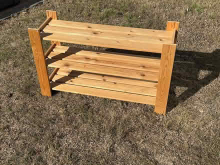 Photo of free Wooden Shoe Rack - 83x27x51 cm (Kings Hill, ME19) #1