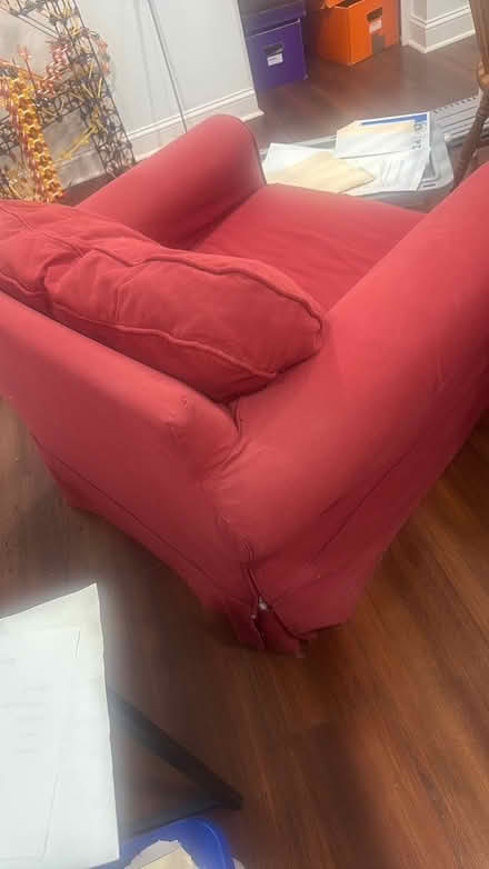 Photo of free Chair and ottomsn (Belle Mead Nj Montgomery twp) #2