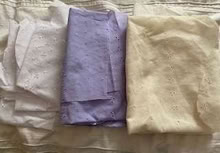 Photo of free Pieces of broderie anglaise fabric (Broughton MK10) #1