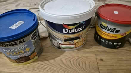 Photo of free New and unused paints & wallpaper paste (Waddon CR0) #1