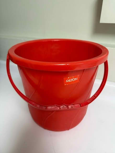 Photo of free Plastic bucket with handle (1075 Valencia Avenue) #1