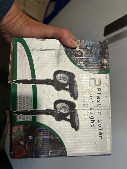 Photo of free Pair of solar spot lights (Northcourt OX14) #1