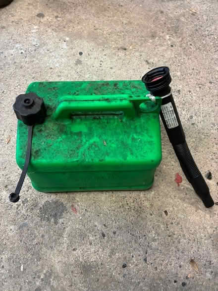 Photo of free 5 L plastic petrol can (Great Boughton CH3) #1