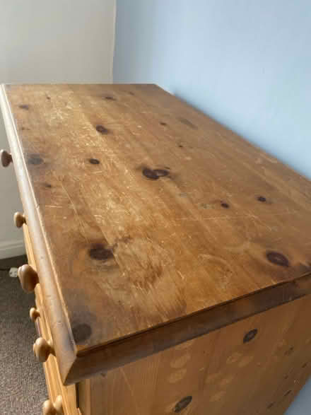 Photo of free Pine chest of drawers (Gidlow WN1) #2