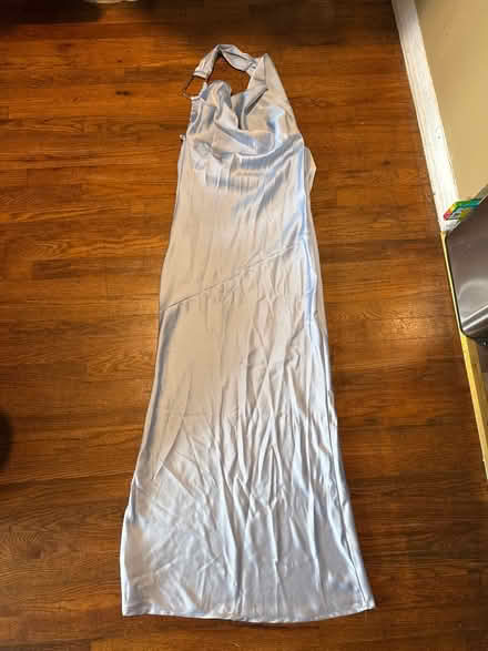 Photo of free Size L Baby blue backless dress (Clason Point Bronx NY) #1