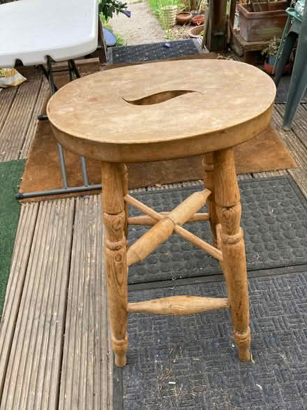 Photo of free Wooden stool (St. Dunstan's CT2) #1