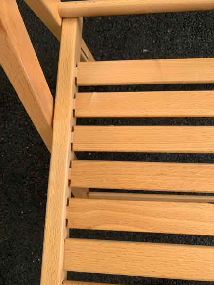 Photo of free Set of 4 folding wooden chairs (Clayton-Le-Woods, PR25) #3