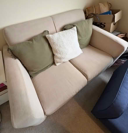 Photo of free Cream two seater sofa (Swan Green WA16) #2