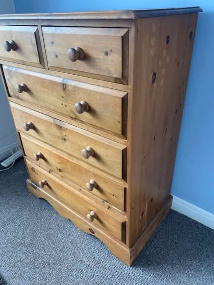 Photo of free Pine chest of drawers (Gidlow WN1) #3