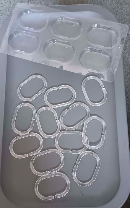 Photo of free shower curtain ring hooks x12 (Bussage GL6) #1