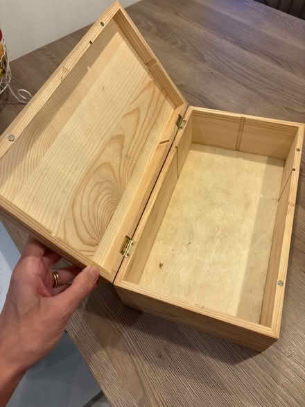 Photo of free Hinged wooden box (Oxenholme LA9) #2