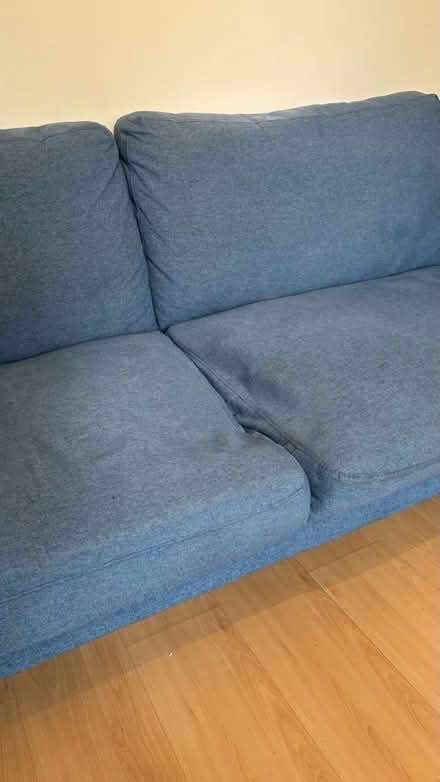 Photo of free Blue 3 seater sofa (Putney Bridge Road SW15) #4