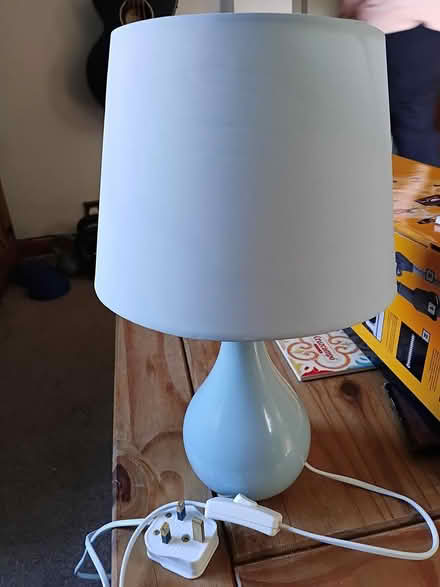 Photo of free Light blue bedside lamp (Norton, WR5) #2