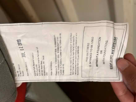 Photo of free queen bed mattress (Concord public storage) #4