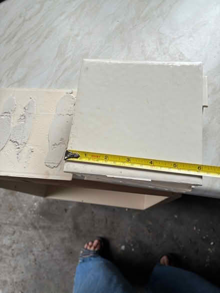 Photo of free 11 white 6” square tiles (Ormskirk) #3