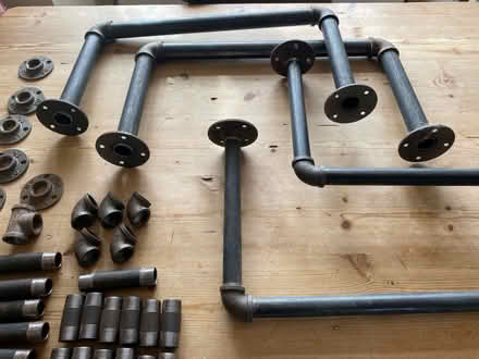 Photo of free Assortment of industrial shelf piles and fittings (Grange CH48) #2