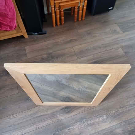 Photo of free Framed Mirror Wall Hanging Home Decor (Real Oak?) (Stainton CA11) #3