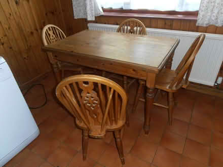 Photo of free Pine table and chairs (Newnham RG27) #3