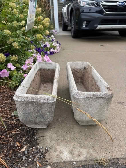 Photo of free Two concrete planters (13 Mile and Old Novi Rd.) #1