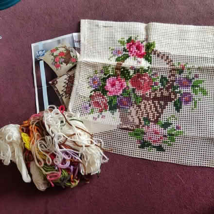 Photo of free Cushion cross stitch front (Woodside London SE25) #1