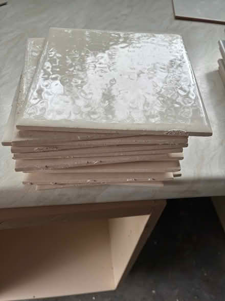Photo of free 11 white 6” square tiles (Ormskirk) #1