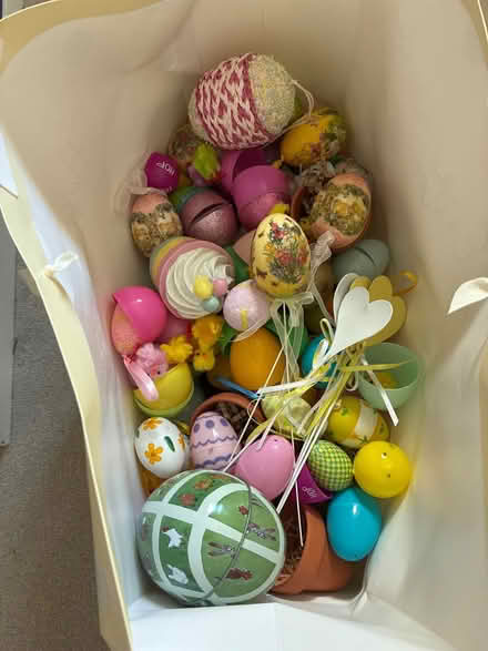 Photo of free Bundle of Easter eggs chicks and bits (Greenstead CO4) #1