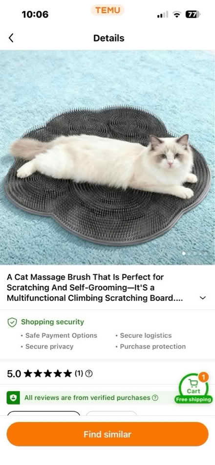 Photo of free Cat scratching board massager (Knockholt/Dunton Green TN14) #3