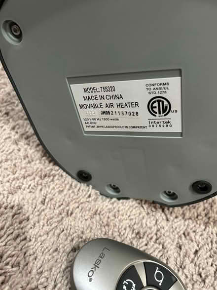 Photo of free Lasko Space Heater (Owings Mills,MD) #3