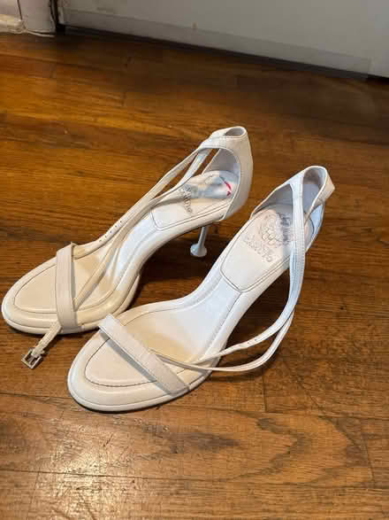 Photo of free Size 11 White Strapy Heels (Clason Point Bronx NY) #1
