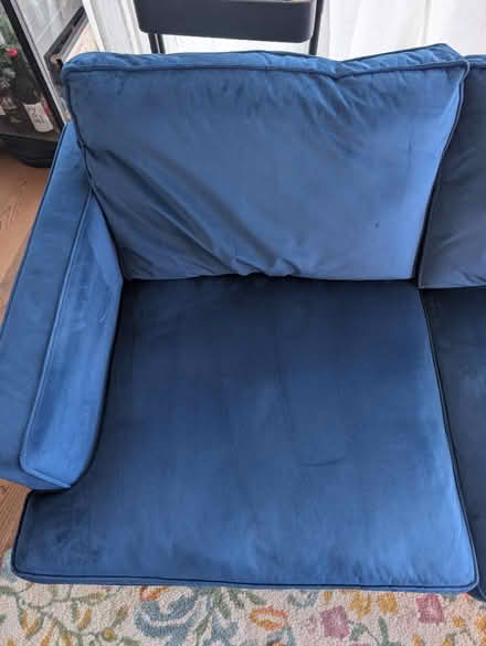 Photo of free Blue 2 person sofa (Fish Island, E3) #4