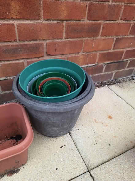 Photo of free Multiple plastic plant pots/tubs (Dronfield S18) #3