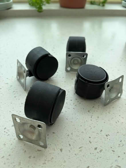 Photo of free 4 castor wheels (KT13 Weybridge) #2