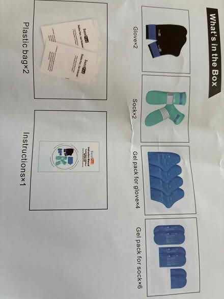 Photo of free Cold therapy socks and gloves (Warton LA5) #2