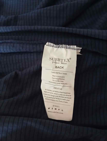 Photo of free blue 2 seater sofa cover, stretch fit (Ram Corner GU1) #1