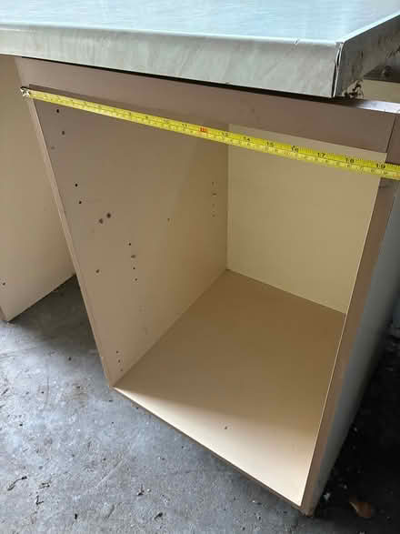 Photo of free 2 kitchen base cupboard carcasses (Ormskirk) #2