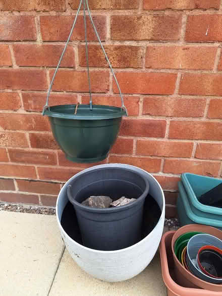 Photo of free Multiple plastic plant pots/tubs (Dronfield S18) #1