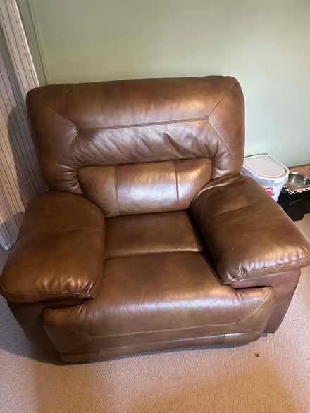 Photo of free Large leather recliner (Appleby-in-Westmorland CA16) #1