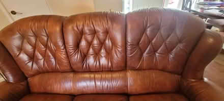 Photo of free Leather 3 seater sofa (Upper Midway DE11) #1