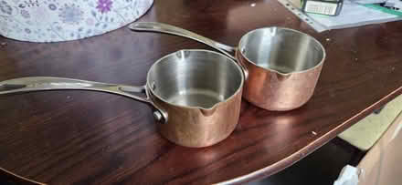 Photo of free Two Copper Milk Pans (Shipley BD18) #1