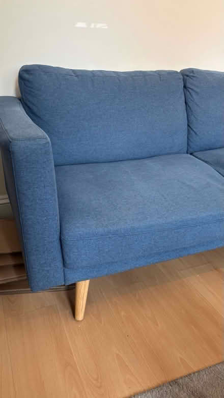 Photo of free Blue 3 seater sofa (Putney Bridge Road SW15) #2