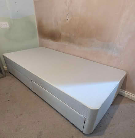 Photo of free Single divan bed base with 2 drawers (no mattress) (Chatham ME4) #1
