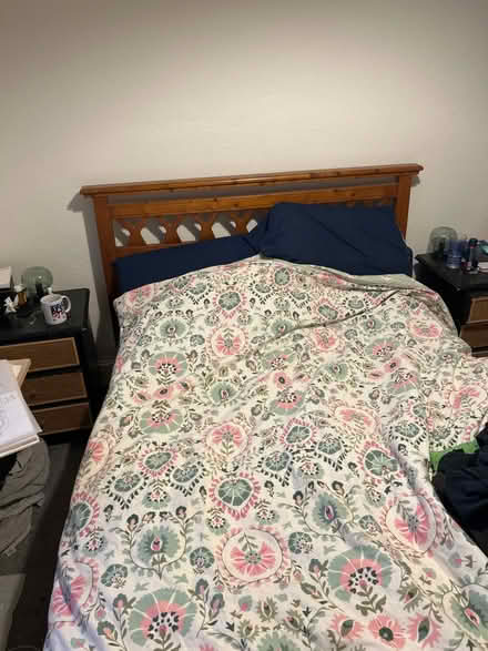 Photo of free Double bed frame (Dursley road BA14) #1