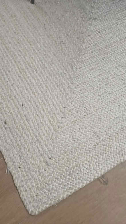 Photo of free 3m x 3m rug in bleached jute (Epsom KT17) #2
