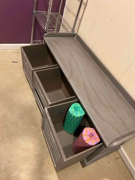 Photo of free Wooden storage bench (Capitol View) #2