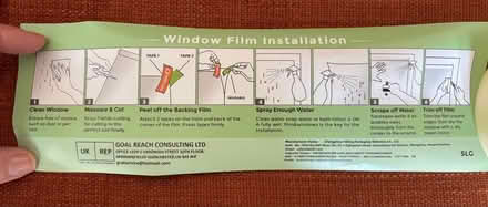 Photo of free Window film, 3 pieces (Heeley, S2) #4