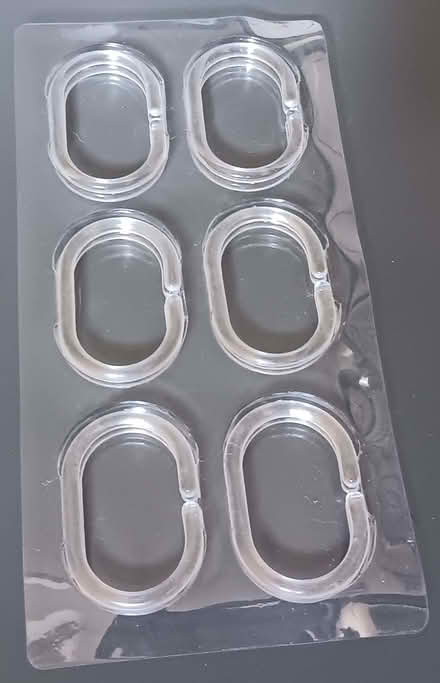 Photo of free shower curtain ring hooks x12 (Bussage GL6) #2