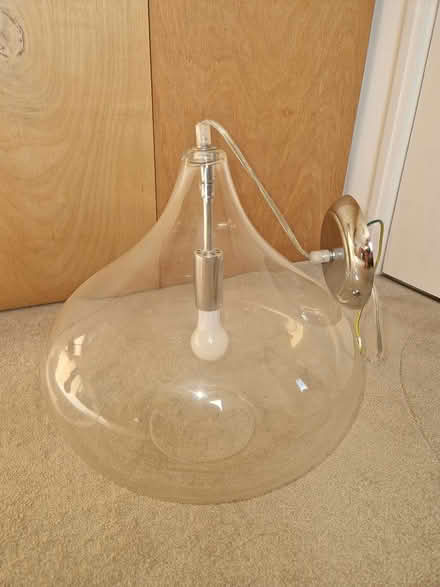 Photo of free Two glass ceiling lamps (Hitchin SG4) #2