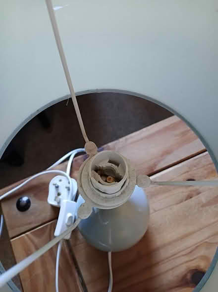 Photo of free Light blue bedside lamp (Norton, WR5) #3