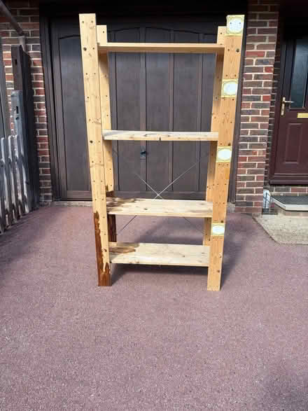 Photo of free Wooden storage shelving (Tunbridge Wells S. TN2) #1